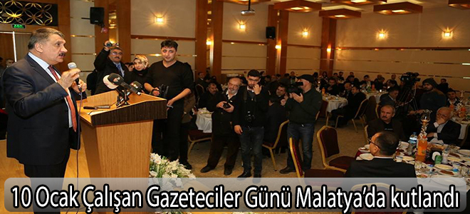 10 Ocak Çalışan Gazeteciler Günü Malatya’da kutlandı