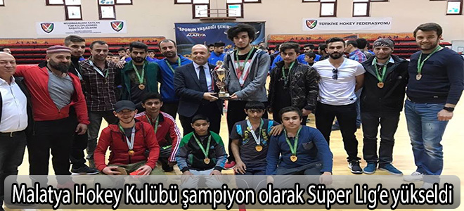 Malatya Hokey Kulübü şampiyon olarak Süper Lig’e yükseldi