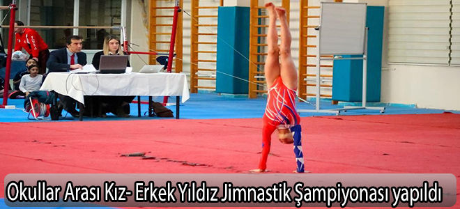 Okullar Arası Kız- Erkek Yıldız Jimnastik Şampiyonası yapıldı