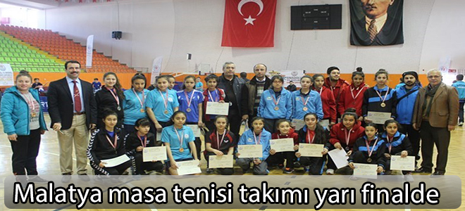 Malatya masa tenisi takımı yarı finalde
