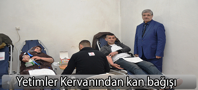 Yetimler Kervanından kan bağışı