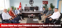 Başkan Güder'den İşkur İl Müdürü Akköseye'ye Hayırlı Olsun Ziyareti