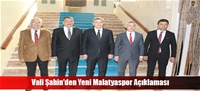 Vali Şahin'den Yeni Malatyaspor Açıklaması