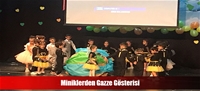 Miniklerden Gazze Gösterisi
