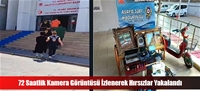 72 Saatlik Kamera Görüntüsü İzlenerek Hırsızlar Yakalandı