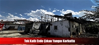 Tek Katlı Evde Çıkan Yangın Korkuttu