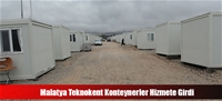 Malatya Teknokent Konteynerler Hizmete Girdi