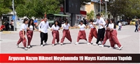 Arguvan Nazım Hikmet Meydanında 19 Mayıs Kutlaması Yapıldı