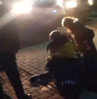 Kontrolden Çıkan Motosiklet Devrildi: 1 Yaralı