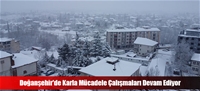 Doğanşehir'de Karla Mücadele Çalışmaları Devam Ediyor