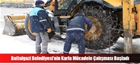 Battalgazi Belediyesi'nin Karla Mücadele Çalışması Başladı