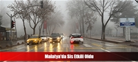 Malatya'da Sis Etkili Oldu