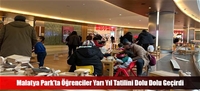 Malatya Park'ta Öğrenciler Yarı Yıl Tatilini Dolu Dolu Geçirdi