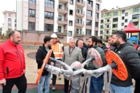 Vali Ersin Yazıcı'dan Kura Çekimine Hazır Olan TOKİ Konutlarında İnceleme