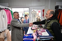 Ersin Yazıcı'dan Kura Çekimi Öncesi Doğanşehir İlçesindeki Deprem Konutlarına İnceleme