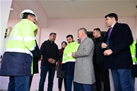 Ersin Yazıcı'dan Kura Çekimi Öncesi Doğanşehir İlçesindeki Deprem Konutlarına İnceleme