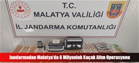 Jandarmadan Malatya'da 6 Milyonluk Kaçak Altın Operasyonu