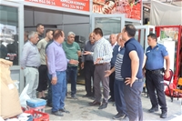 Keskin'den İşyeri Yanan Esnafa Ziyaret