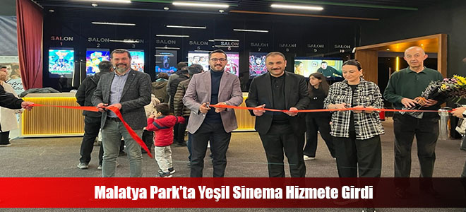 Malatya Park’ta Yeşil Sinema Hizmete Girdi